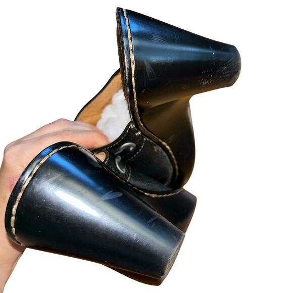 Born black leather slip-on clogs mules size 7 slip on - Picture 5 of 8